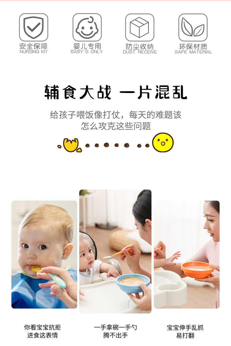 Baby Rice Paste Bottle Baby Silicone Nursing Bottle Squeeze Spoon Children Food Supplement Bottle Rice Paste Spoon 