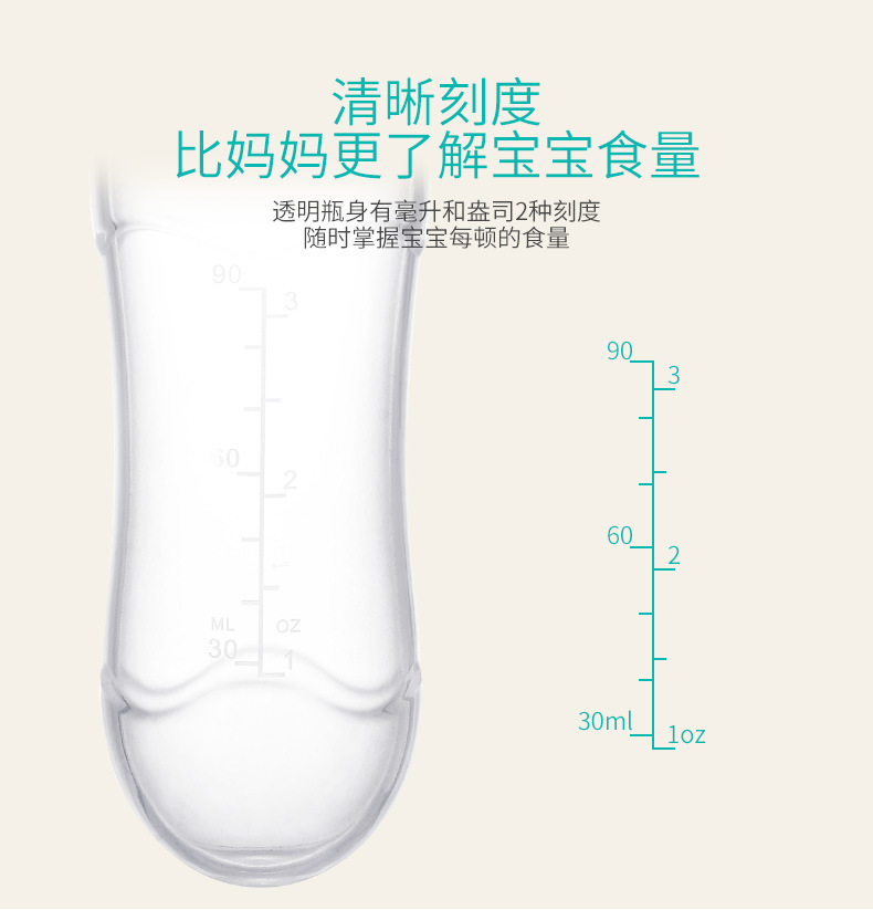 Baby Rice Paste Bottle Baby Silicone Nursing Bottle Squeeze Spoon Children Food Supplement Bottle Rice Paste Spoon 