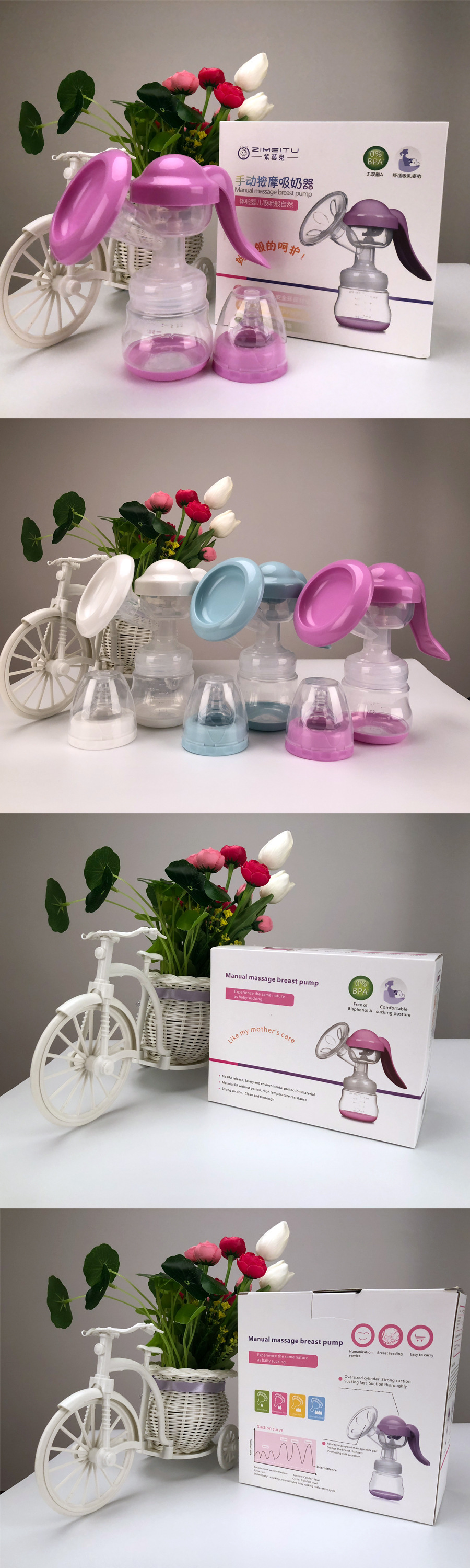 New Large Suction Manual Breast Pump Milker Postpartum Milk Opener Massage Type Breast Pump Wholesale OEM New Large Suction Manual Breast Pump Milker Postpartum Milk Opener Massage Type Breast Pump Wholesale OEM