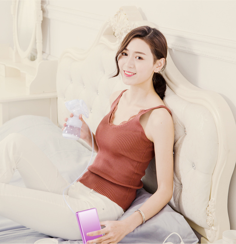 New Large Suction Breast Pump Electric Milking Breast Pump Milk Suckling Massage Factory Maternal and Child OEM