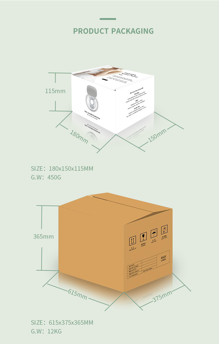 Cross-Border Hot New OEM Wearable Electric Breast Pump Silent Integrated Breast Pump Amazon Explosion Product Cross-Border Hot New OEM Wearable Electric Breast Pump Silent Integrated Breast Pump Amazon Explosion Product