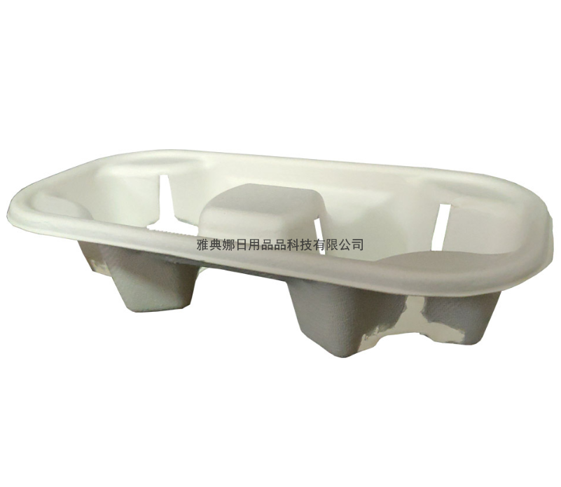 4-Grid Sugar Cane Pulp Disposable Environmentally Friendly Degradable Packaging Take-out Coffee Milk Tea Cup Saucer 4-Grid Sugar Cane Pulp Disposable Environmentally Friendly Degradable Packaging Take-out Coffee Milk Tea Cup Saucer