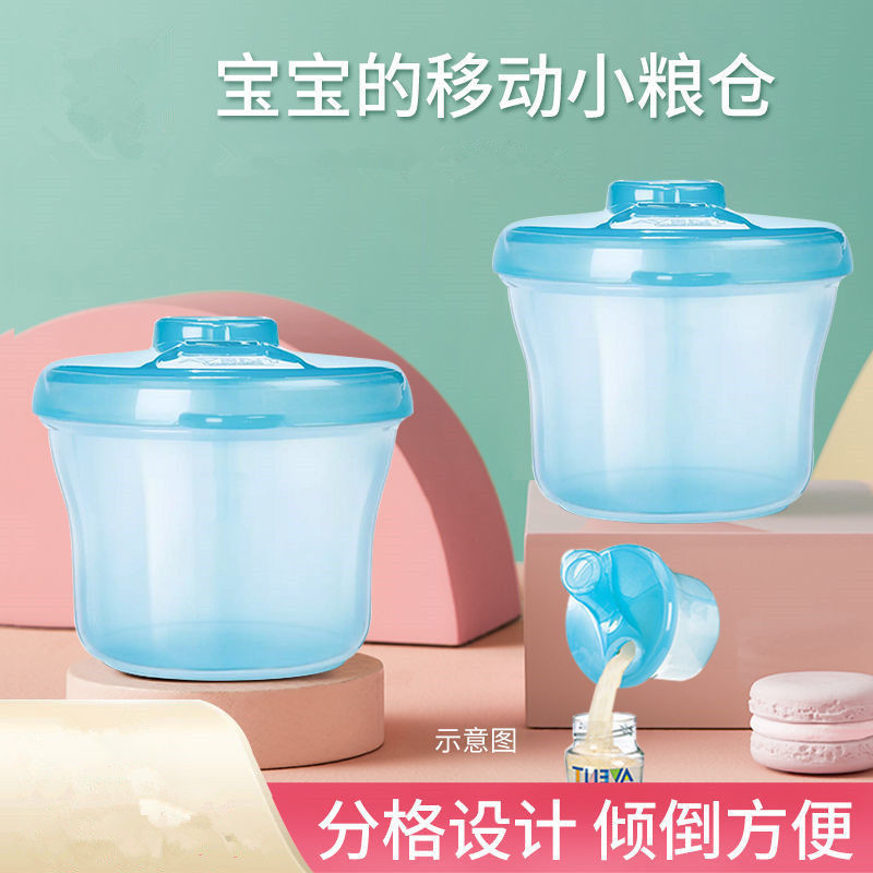 Baby Rotating Milk Container Baby Milk Powder Box Children&#039;s Three-Layer Snack Storage Grid Factory Wholesale