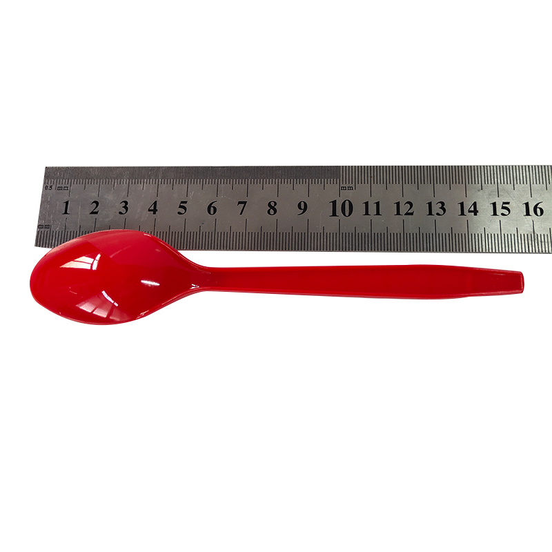 Disposable plastic spoon red wedding spoon spoons wedding celebration red spoon thickened 20