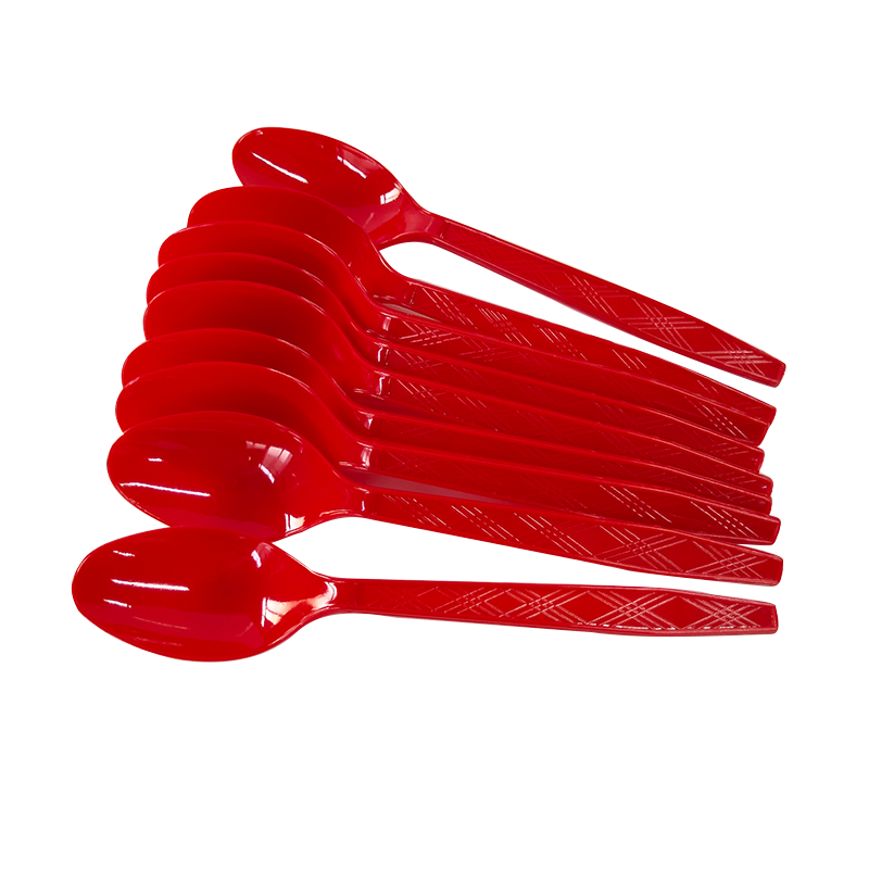 Disposable plastic spoon red wedding spoon spoons wedding celebration red spoon thickened 20 Disposable plastic spoon red wedding spoon spoons wedding celebration red spoon thickened 20