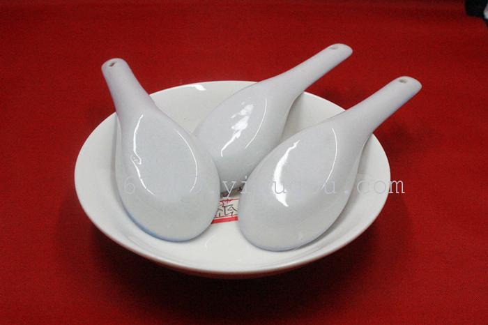 4 small ceramic printing spoon spoons and spoons 2 yuan for store goods