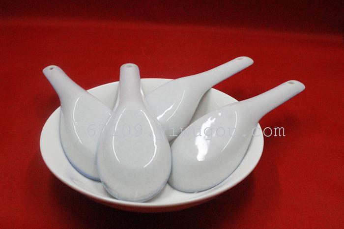 4 small ceramic printing spoon spoons and spoons 2 yuan for store goods