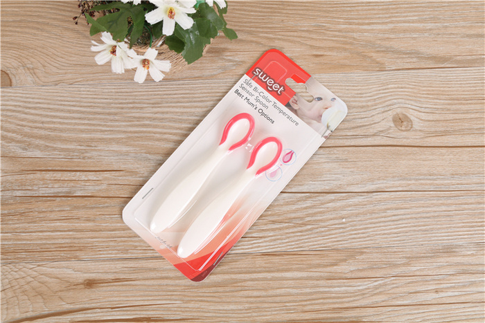 Baby Baby temperature change spoon cutlery with two spoons Baby Baby temperature change spoon cutlery with two spoons