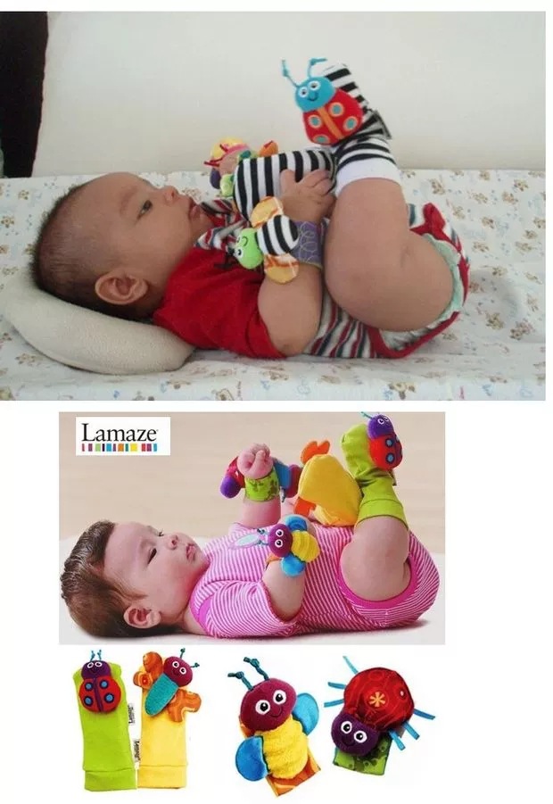 Newborn Infant Cartoon Animal Wrist Bell Bell Socks New Children's Wrist Strap Socks Set Newborn Infant Cartoon Animal Wrist Bell Bell Socks New Children's Wrist Strap Socks Set