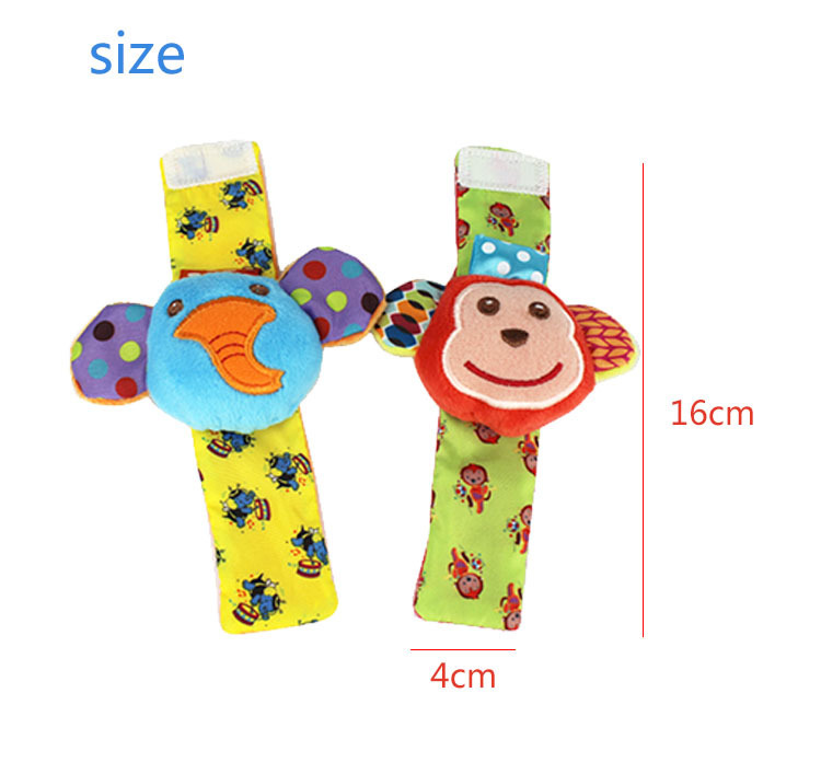 Newborn Infant Cartoon Animal Wrist Bell Bell Socks New Children's Wrist Strap Socks Set Newborn Infant Cartoon Animal Wrist Bell Bell Socks New Children's Wrist Strap Socks Set