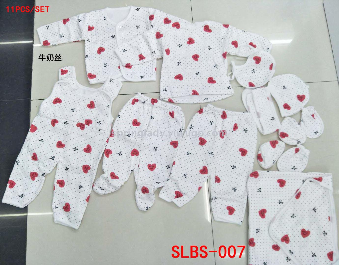 Milk Silk Suit Newborn Baby Clothes Suit Baby and Infant 11-Piece Spring Lady