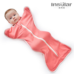 AntiStartle Autumn and Winter Thickening DualUse Newborn Swaddling Quilt Baby Bean Blanket Sleeping Bag CrossBorder