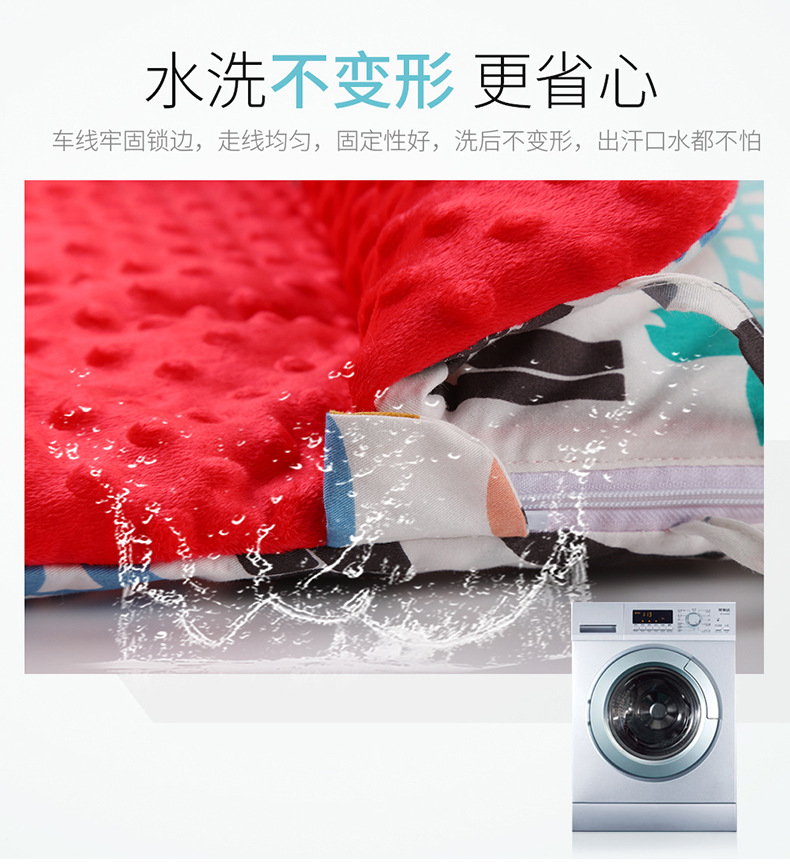 AntiStartle Autumn and Winter Thickening DualUse Newborn Swaddling Quilt Baby Bean Blanket Sleeping Bag CrossBorder