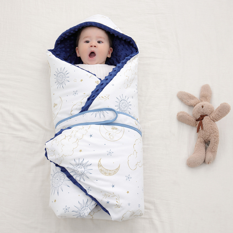 Infant Knitted Cotton Printed Baby&#039;s Blanket Warm Quilt Newborn Baby Blanket Baby Blanket