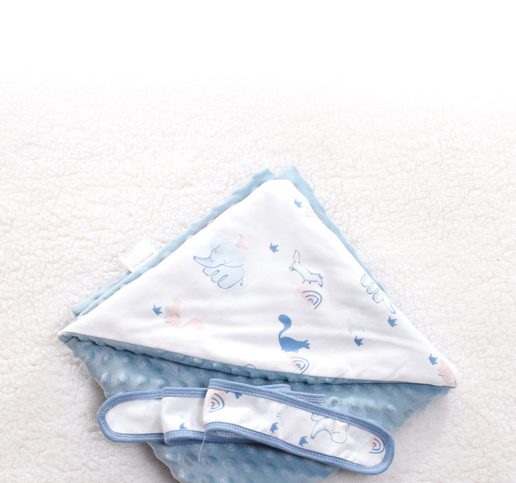 Infant Knitted Cotton Printed Baby's Blanket Warm Quilt Newborn Baby Blanket Baby Blanket