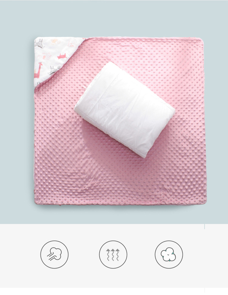 Infant Knitted Cotton Printed Baby's Blanket Warm Quilt Newborn Baby Blanket Baby Blanket