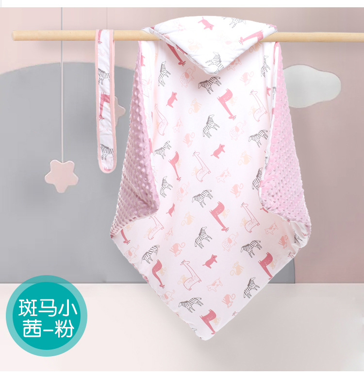 Infant Knitted Cotton Printed Baby's Blanket Warm Quilt Newborn Baby Blanket Baby Blanket