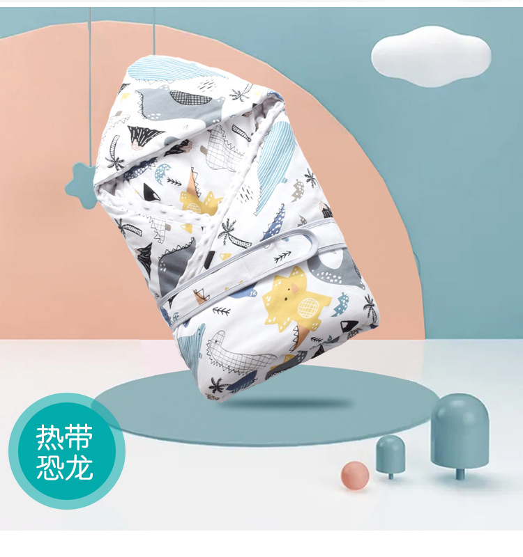 Infant Knitted Cotton Printed Baby's Blanket Warm Quilt Newborn Baby Blanket Baby Blanket