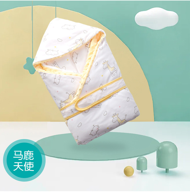 Infant Knitted Cotton Printed Baby's Blanket Warm Quilt Newborn Baby Blanket Baby Blanket