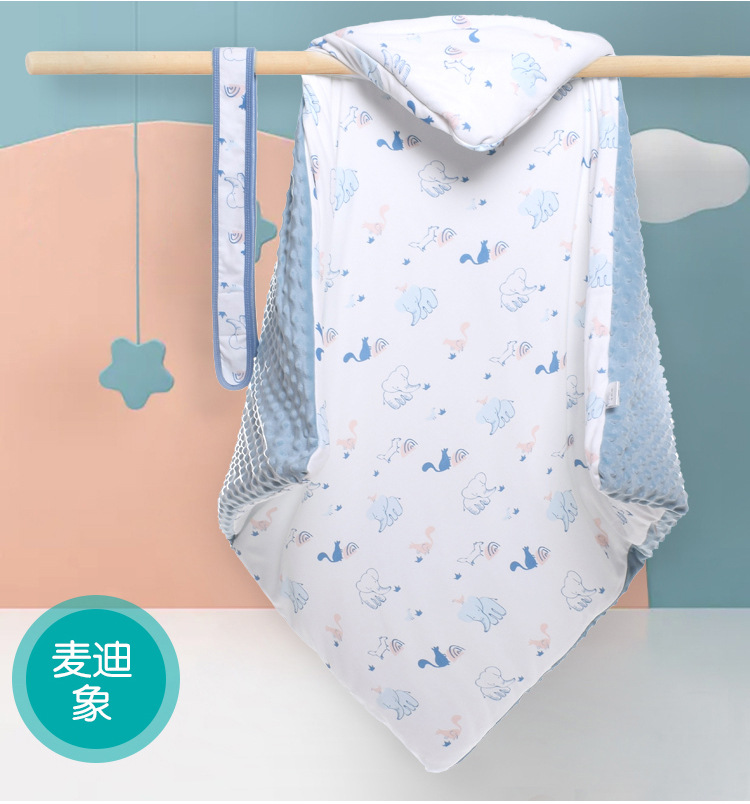 Infant Knitted Cotton Printed Baby's Blanket Warm Quilt Newborn Baby Blanket Baby Blanket