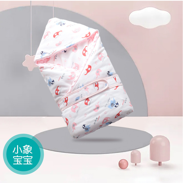 Infant Knitted Cotton Printed Baby's Blanket Warm Quilt Newborn Baby Blanket Baby Blanket