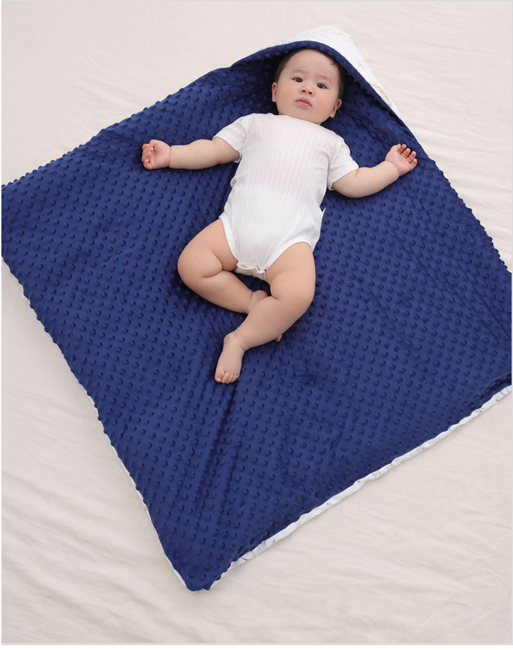 Infant Knitted Cotton Printed Baby's Blanket Warm Quilt Newborn Baby Blanket Baby Blanket