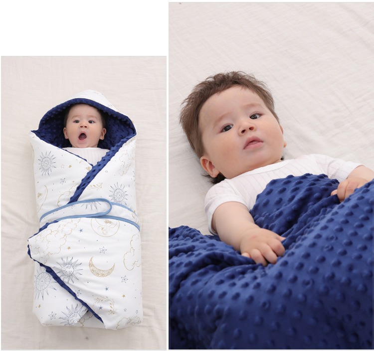 Infant Knitted Cotton Printed Baby's Blanket Warm Quilt Newborn Baby Blanket Baby Blanket