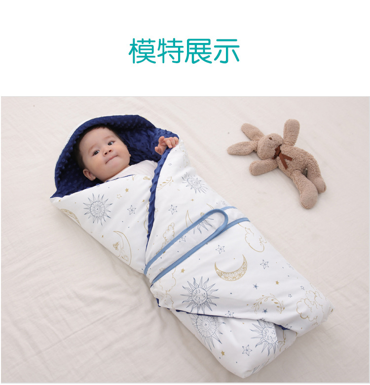 Infant Knitted Cotton Printed Baby's Blanket Warm Quilt Newborn Baby Blanket Baby Blanket