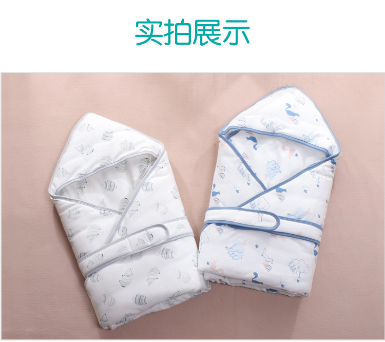 Infant Knitted Cotton Printed Baby's Blanket Warm Quilt Newborn Baby Blanket Baby Blanket