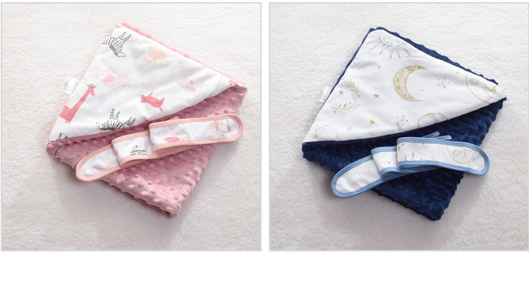 Infant Knitted Cotton Printed Baby's Blanket Warm Quilt Newborn Baby Blanket Baby Blanket