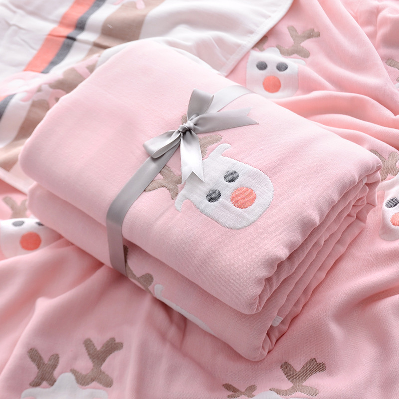 SixLayer Gauze Towel Quilt Newborn Bath Towel Baby&#039;s Blanket Cotton Kindergarten Cover Blanket s Customization