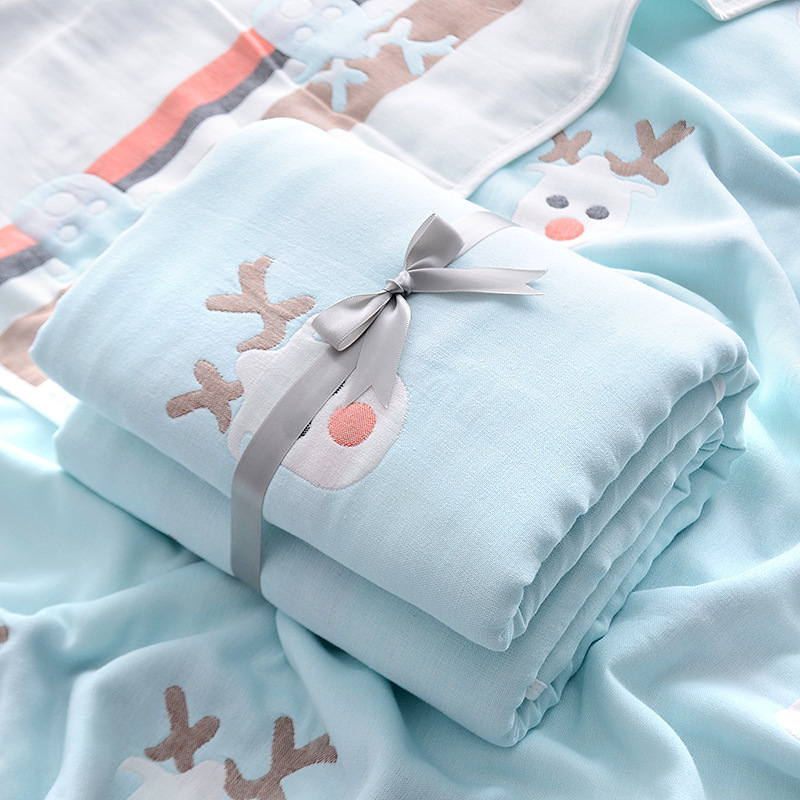 SixLayer Gauze Towel Quilt Newborn Bath Towel Baby&#039;s Blanket Cotton Kindergarten Cover Blanket s Customization