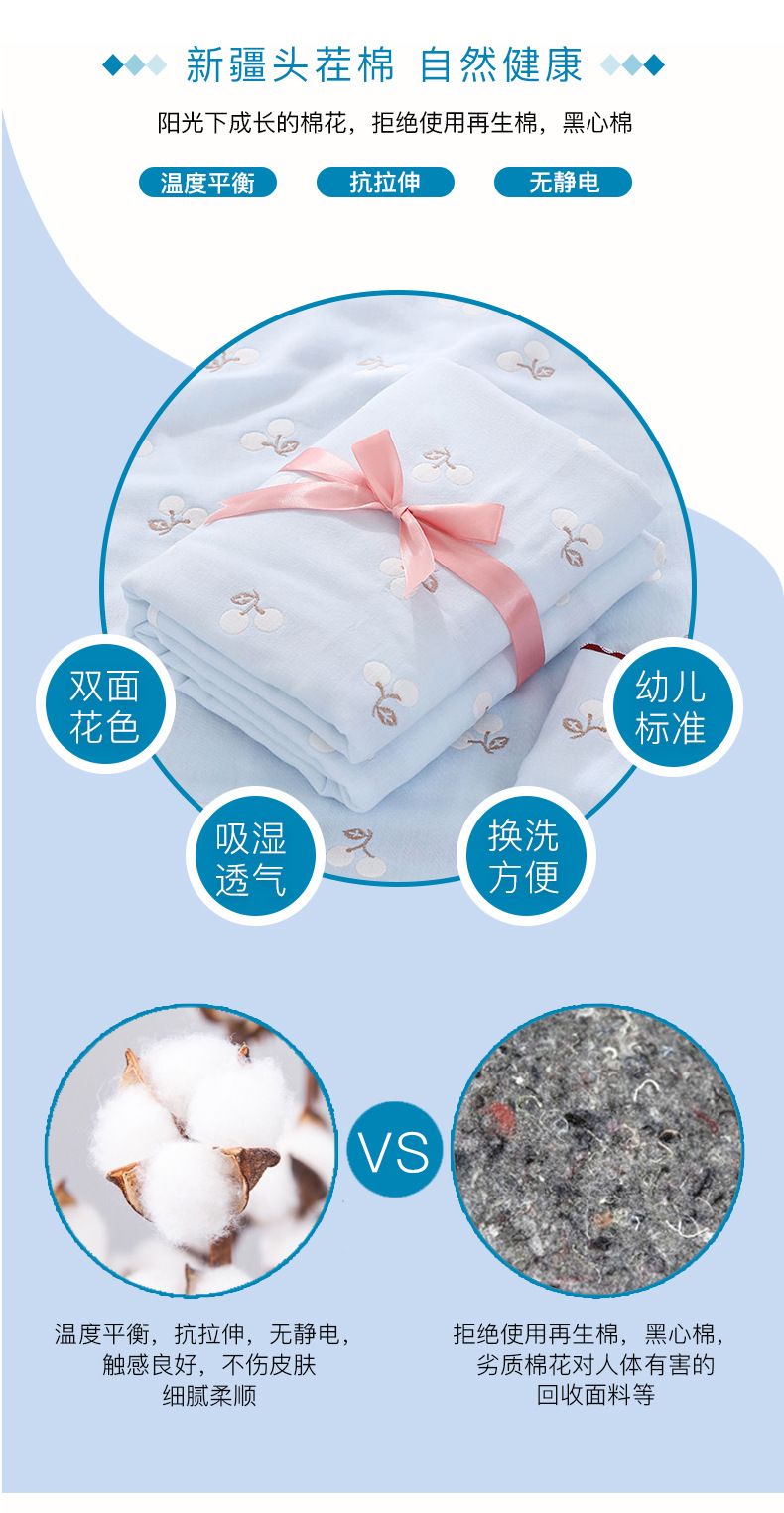 SixLayer Gauze Towel Quilt Newborn Bath Towel Baby's Blanket Cotton Kindergarten Cover Blanket s Customization
