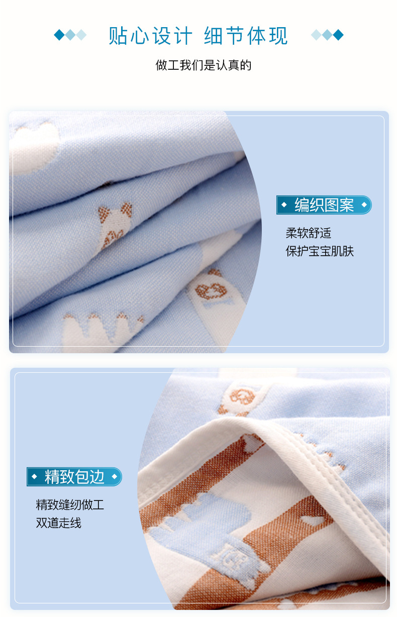 SixLayer Gauze Towel Quilt Newborn Bath Towel Baby's Blanket Cotton Kindergarten Cover Blanket s Customization