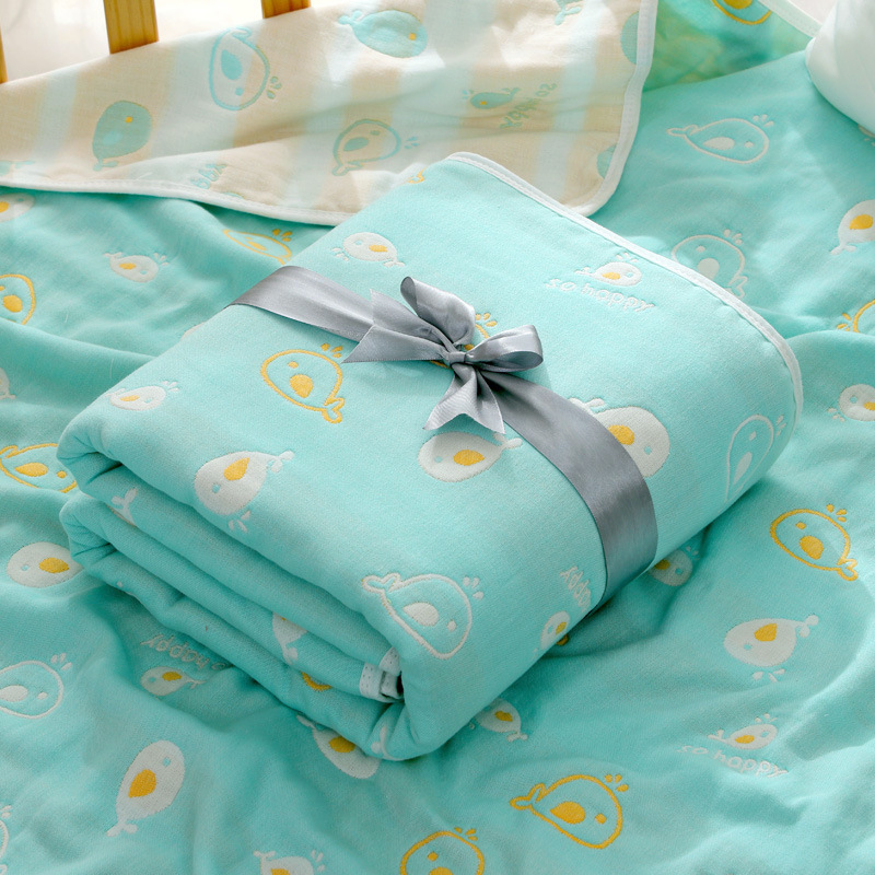 SixLayer Gauze Towel Quilt Newborn Bath Towel Baby's Blanket Cotton Kindergarten Cover Blanket s Customization