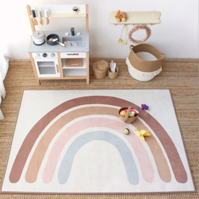 Nordic Ins Leaf Shaped Shape Floor Mat Kids' Play Mat Baby Blanket Baby Room Decoration Carpet Cotton Quilt