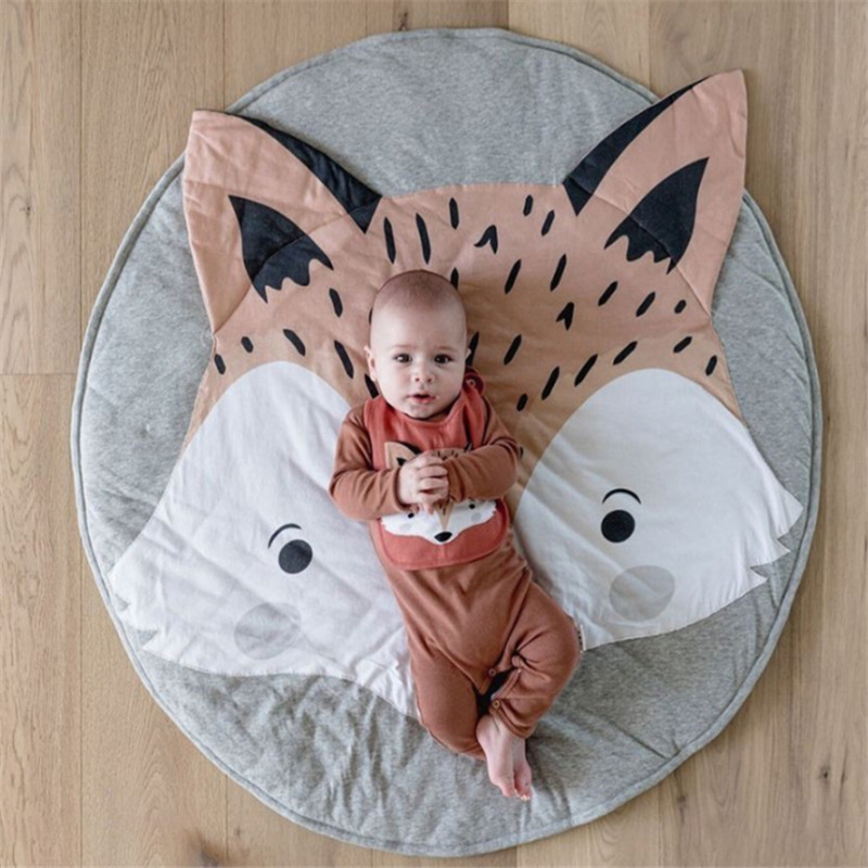 Nordic Ins Leaf Shaped Shape Floor Mat Kids' Play Mat Baby Blanket Baby Room Decoration Carpet Cotton Quilt