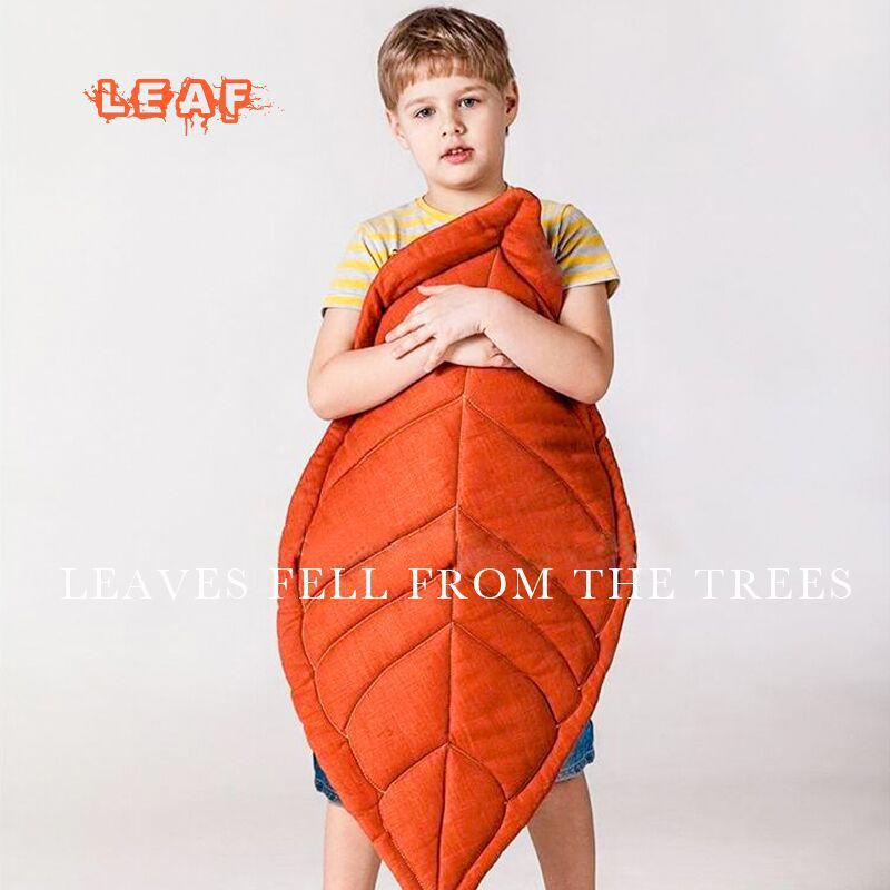 Nordic Ins Leaf Shaped Shape Floor Mat Kids&#039; Play Mat Baby Blanket Baby Room Decoration Carpet Cotton Quilt