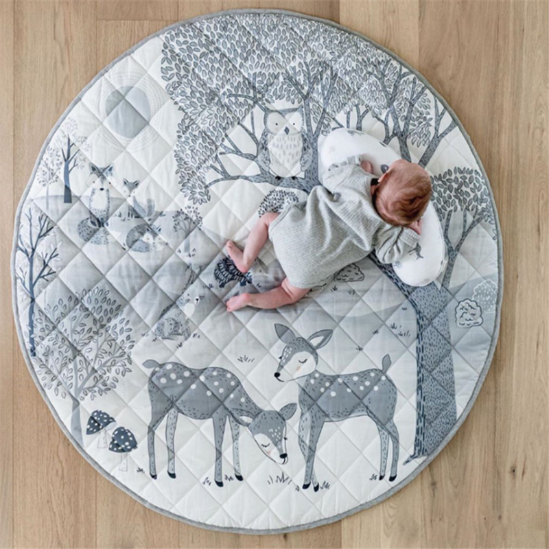 Nordic Ins Leaf Shaped Shape Floor Mat Kids' Play Mat Baby Blanket Baby Room Decoration Carpet Cotton Quilt