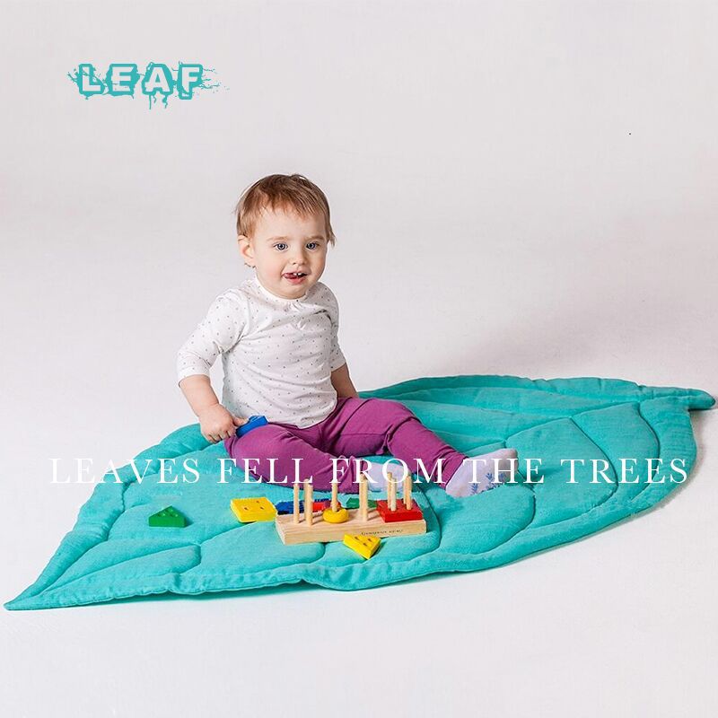 Nordic Ins Leaf Shaped Shape Floor Mat Kids' Play Mat Baby Blanket Baby Room Decoration Carpet Cotton Quilt