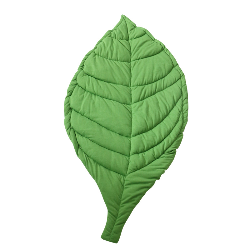 Nordic Ins Leaf Shaped Shape Floor Mat Kids' Play Mat Baby Blanket Baby Room Decoration Carpet Cotton Quilt