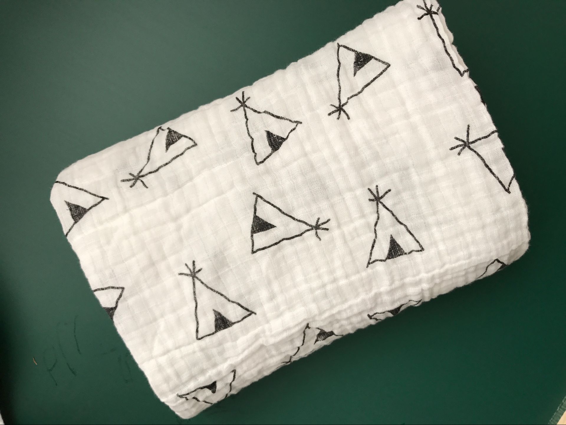 Newborn Bath Towel Muslim Gauze Cartoon Baby Baby's Blanket Cotton Muslin Gauze Quilt Baby Blanket Customized