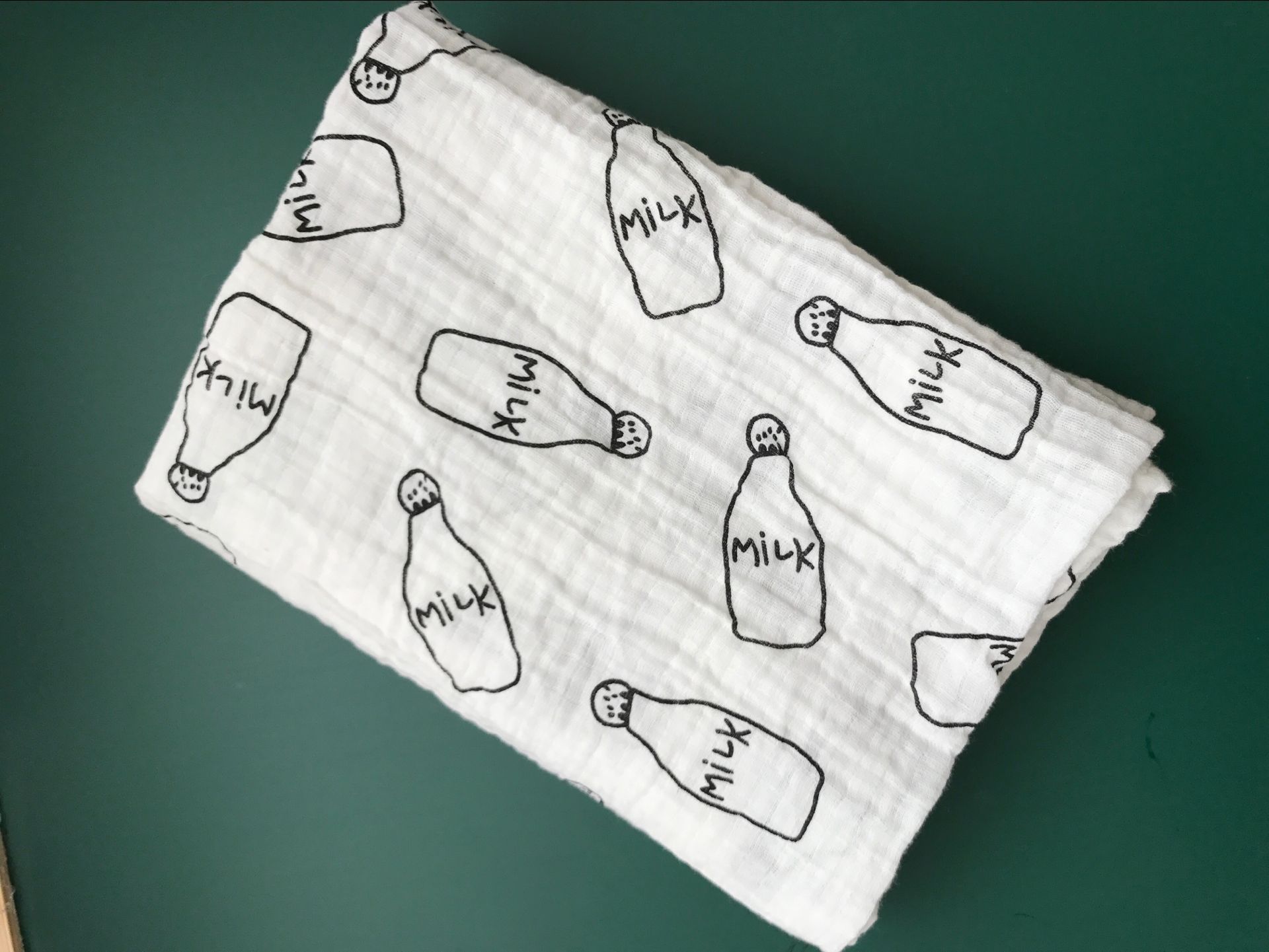 Newborn Bath Towel Muslim Gauze Cartoon Baby Baby's Blanket Cotton Muslin Gauze Quilt Baby Blanket Customized