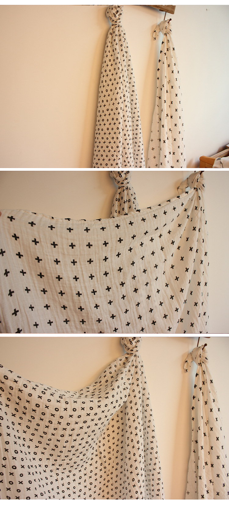 Newborn Bath Towel Muslim Gauze Cartoon Baby Baby's Blanket Cotton Muslin Gauze Quilt Baby Blanket Customized