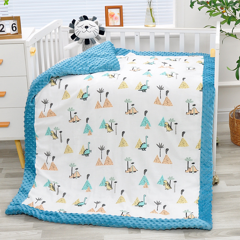 Baby Blanket Winter Thickening Newborn Cover Blanket Baby Quilt Men and Women Baby Blanket Bubble Velvet Four Seasons