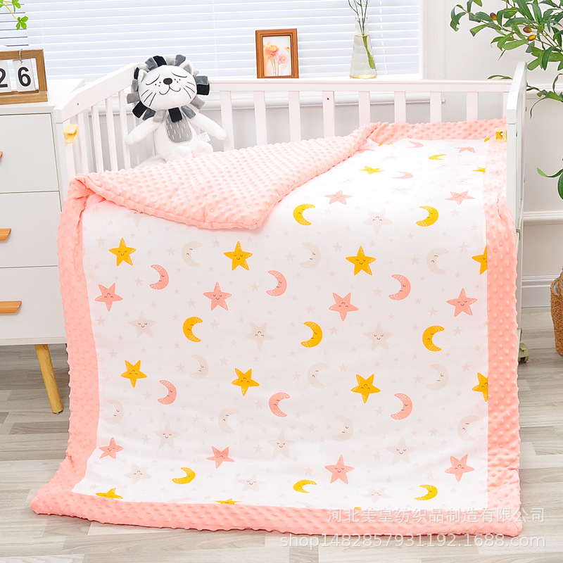 Baby Blanket Winter Thickening Newborn Cover Blanket Baby Quilt Men and Women Baby Blanket Bubble Velvet Four Seasons