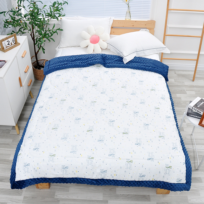 Baby Blanket Winter Thickening Newborn Cover Blanket Baby Quilt Men and Women Baby Blanket Bubble Velvet Four Seasons