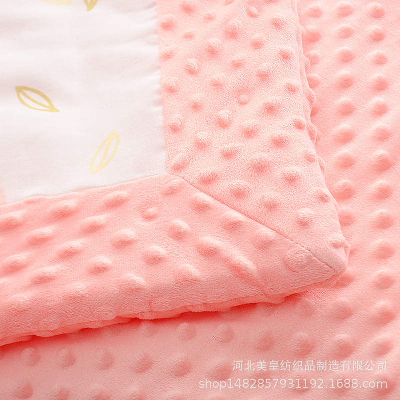 Baby Blanket Winter Thickening Newborn Cover Blanket Baby Quilt Men and Women Baby Blanket Bubble Velvet Four Seasons