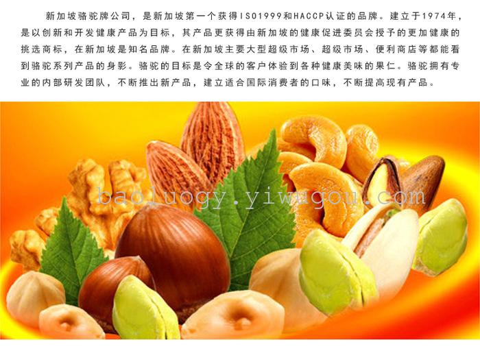 Singapore imported snacks, camel roasted cashew nuts, 150 grams Singapore imported snacks, camel roasted cashew nuts, 150 grams