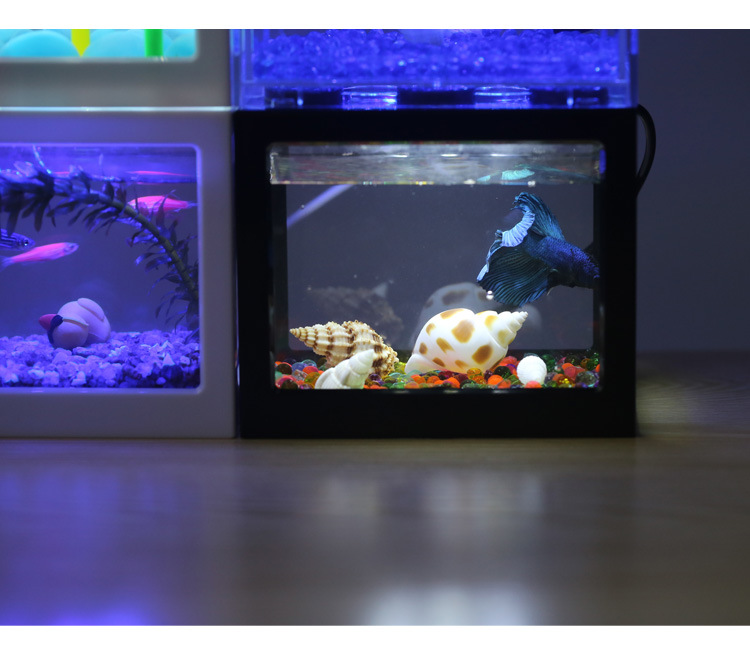 Light Betta Tank Stacked Lego Fish Tank Small Micro Landscape Seaweed Ball Box Turtle Ant Pet Fish Box